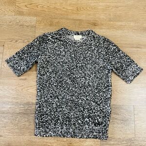 Kate Spade Black and White Knit Top